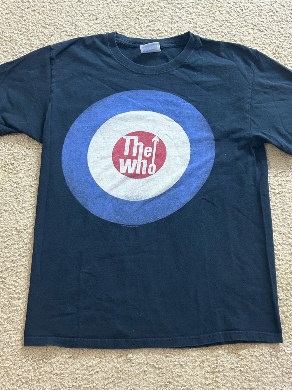 The Who Rock Band Hanes Heavyweight Black T-Shirt 2012 Size Medium